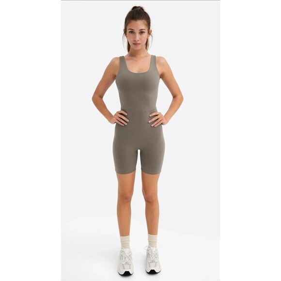 MATE‎ the Label Organic Stretch Unitard Pebble NWT RARE! - Picture 1 of 7
